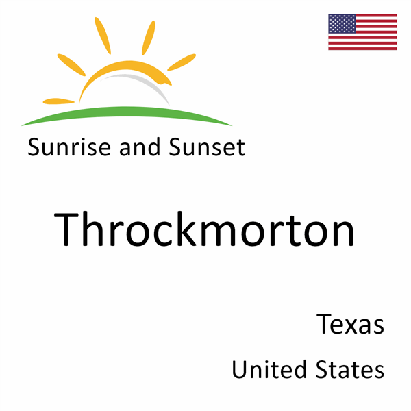 Sunrise and sunset times for Throckmorton, Texas, United States