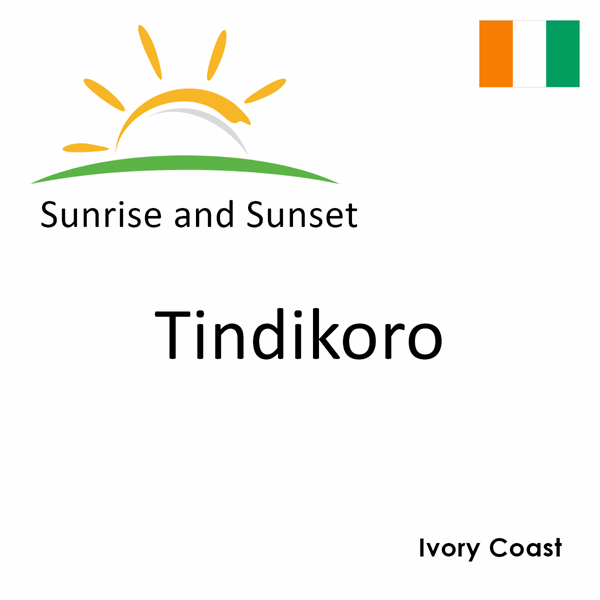 Sunrise and sunset times for Tindikoro, Ivory Coast