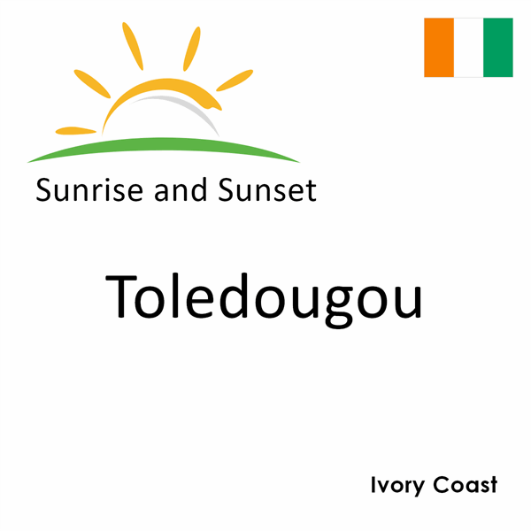 Sunrise and sunset times for Toledougou, Ivory Coast