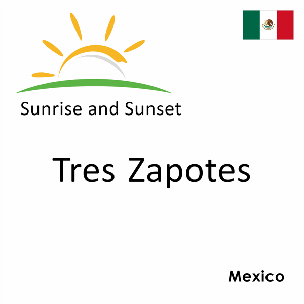 Sunrise and sunset times for Tres Zapotes, Mexico