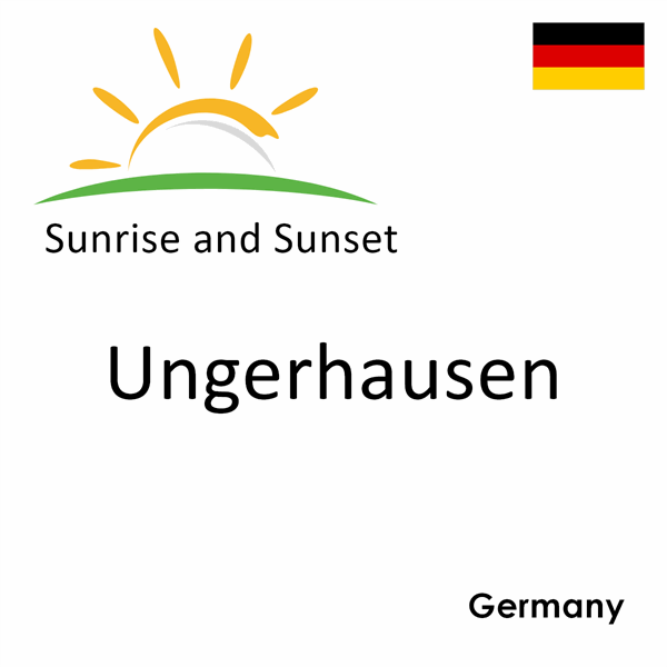 Sunrise and sunset times for Ungerhausen, Germany
