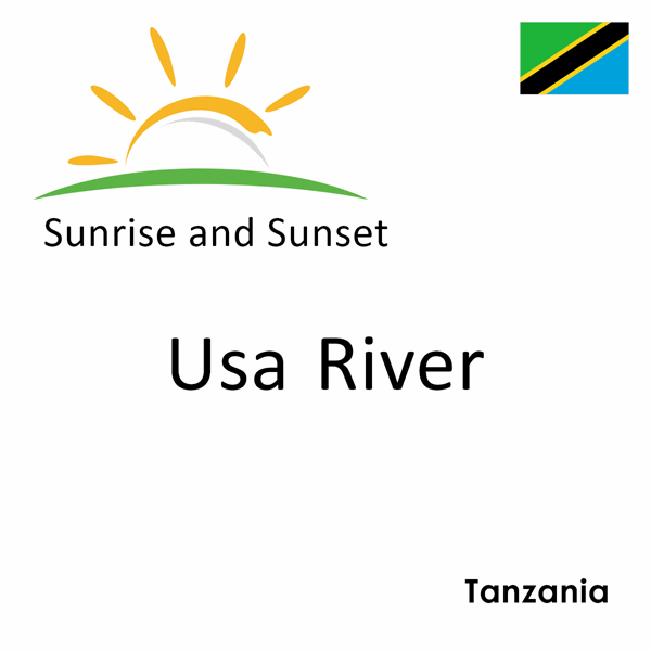 Sunrise and sunset times for Usa River, Tanzania