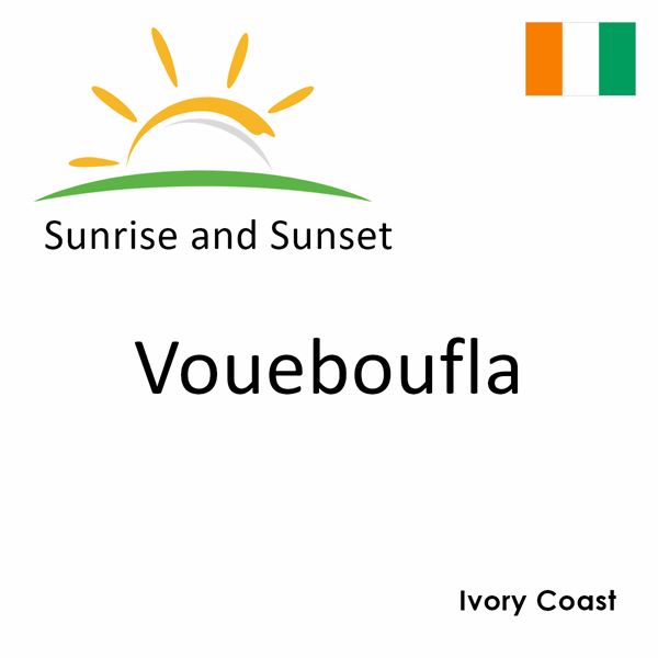 Sunrise and sunset times for Voueboufla, Ivory Coast