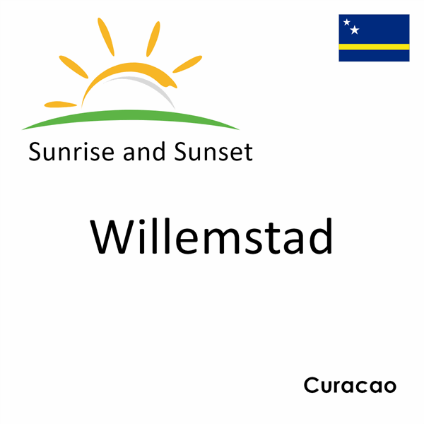 Sunrise and sunset times for Willemstad, Curacao