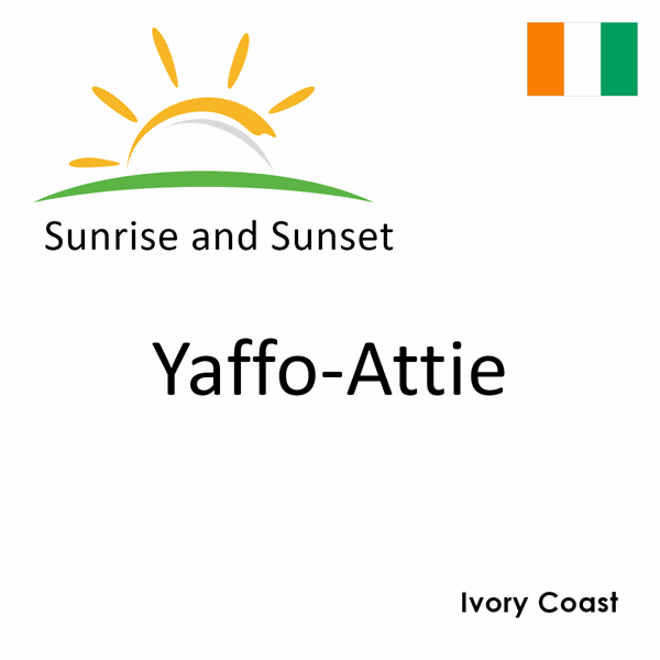 Sunrise and sunset times for Yaffo-Attie, Ivory Coast