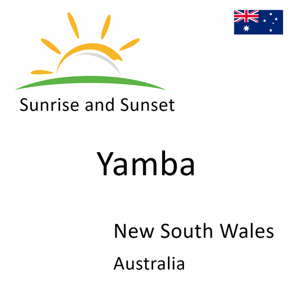 Sunrise and sunset times for Yamba, New South Wales, Australia