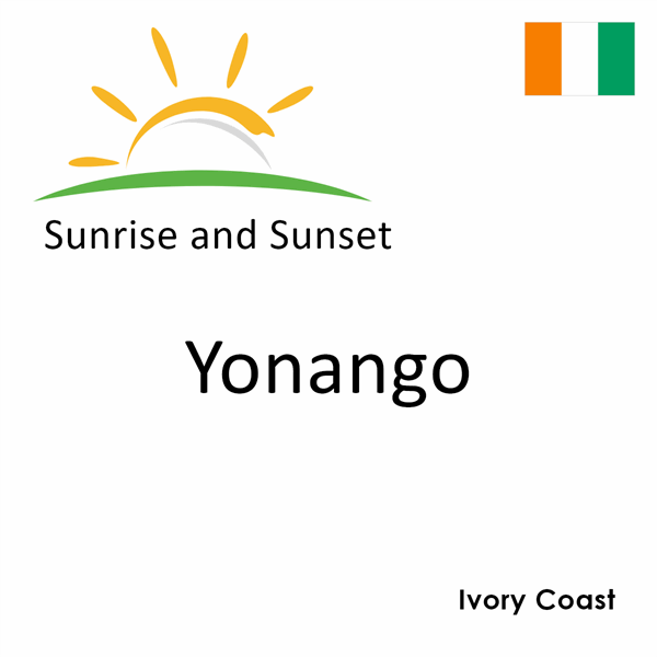 Sunrise and sunset times for Yonango, Ivory Coast