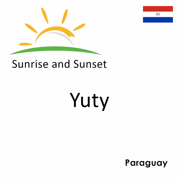 Sunrise and sunset times for Yuty, Paraguay