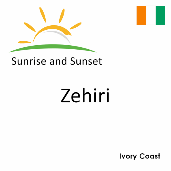 Sunrise and sunset times for Zehiri, Ivory Coast