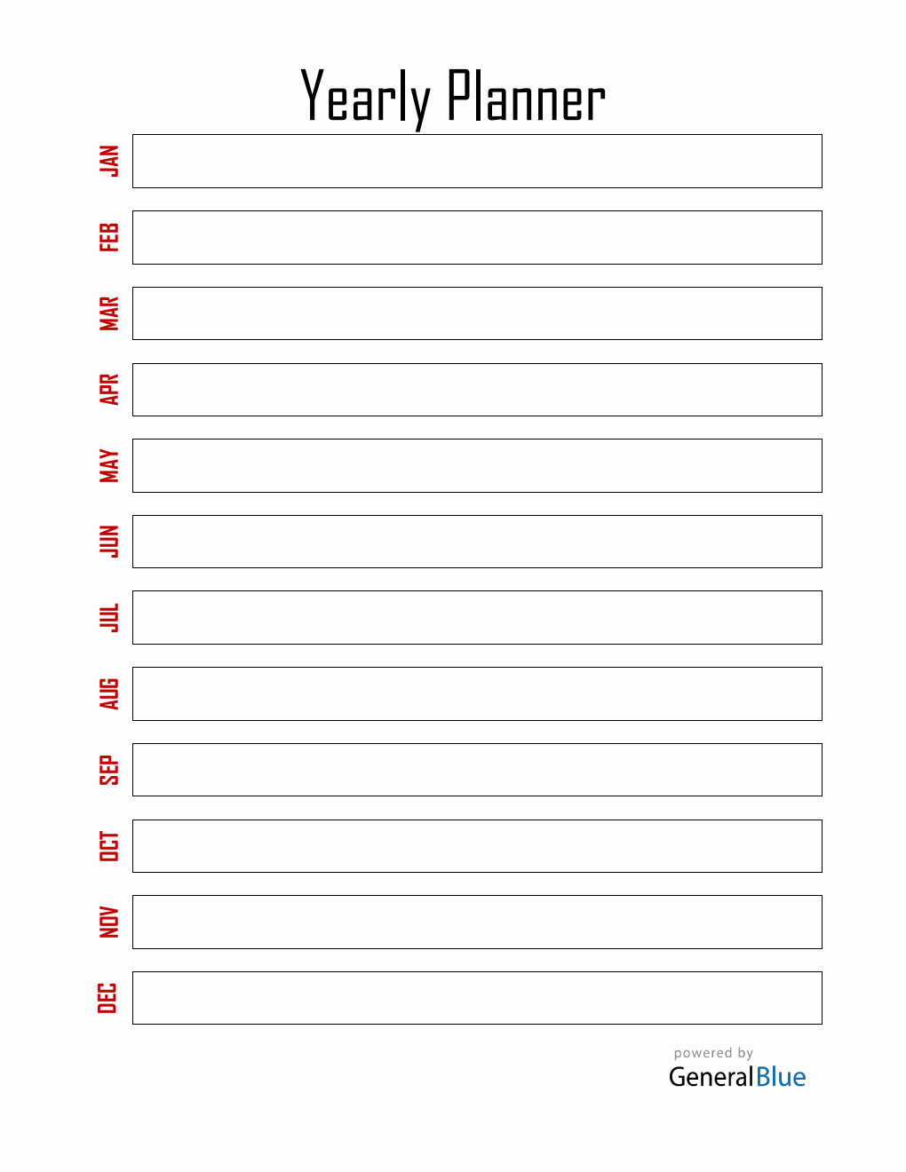 Free Yearly Planner PDF (Minimalistic)